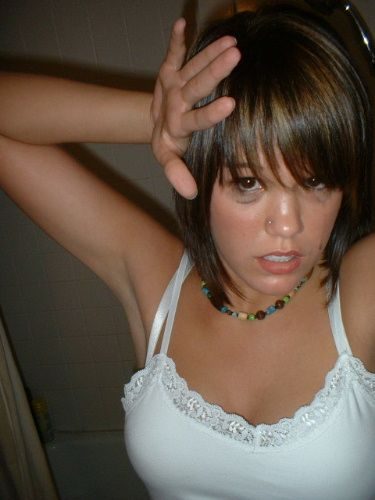 Gorgeous emo teens pose and play